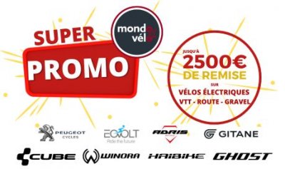 Super Promo - prix exceptionnels sur les vélos chez Mondovélo